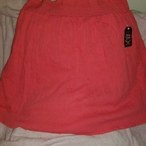 Orange knee length skirt NWT